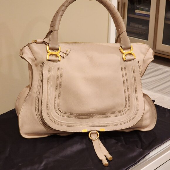 Chloe Handbags - Excellent!! CHLOE: “Marcie” Large Double Carry Satchel bag